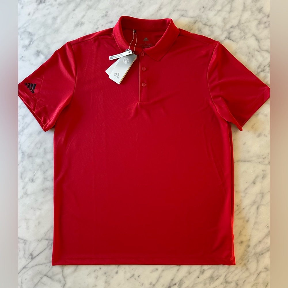 ADIDAS Men’s Polo Performance Golf Shirt - Men’s Size Large NWT